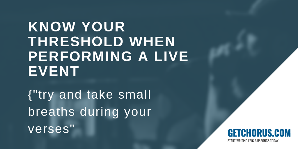 try and take small breaths during your rap verses try and take small breaths during your rap verses